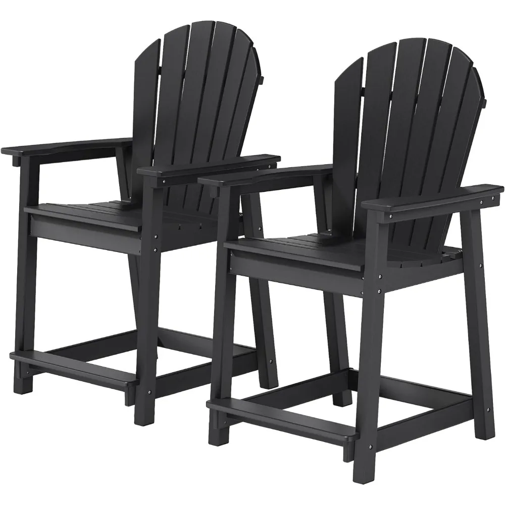

outdoor tall adirondack chair, for garden, backyard, poolside,hdpe weather resistant outdoor chair