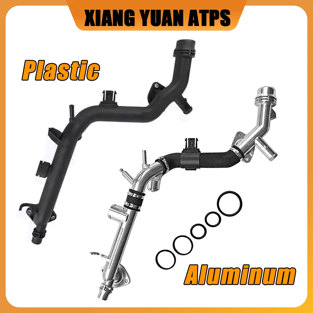 

06E121045J 06E121045AB Aluminum Plastic Coolant Pipe Cylinder Head Hose For Audi A4 B8 A5 Q5 A6 C7 A7 A8 D4 2.5 2.8 3.2L