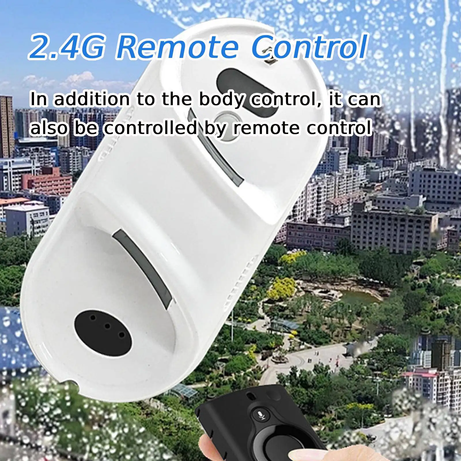 가정용 지능형 창문 청소 로봇, 자동 물 스프레이, 전기 유리 림피아크리스탈, 리모컨 창문 와셔