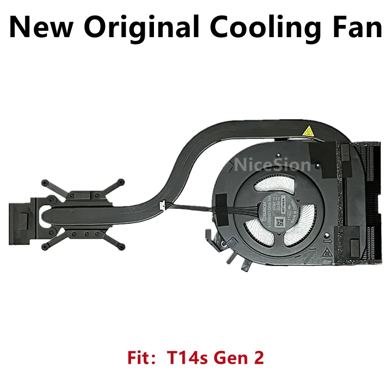 New Original For Laptop Lenovo ThinkPad T14s Gen2 CPU Cooling Fan Heatsink Radiator Cooler FRU PN:5H41B77176/5/4