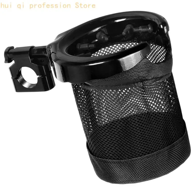 Motorrad-Flaschenhaltertasche mit 22-mm-Lenkerklemme, Mesh-Bechertasche für Pendler, tägliche Reisen und Roadtrip-Meilen H8WE – Detail 8