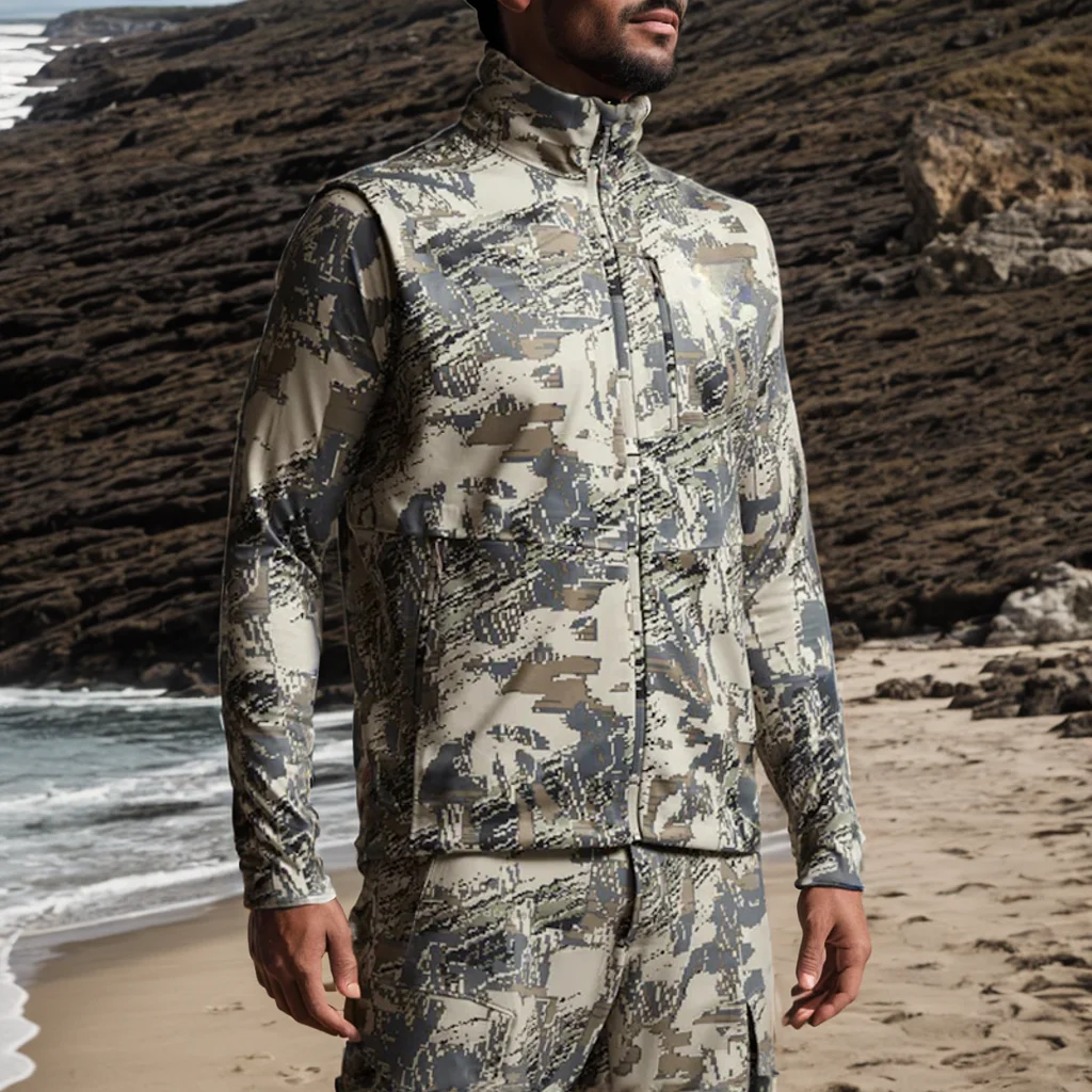 Wodoodporna odzież outdoorowa do odzieży Jetstream, trzywarstwowa, membrana EAS, Urban Dry, Soft Shell, kamizelka myśliwska — zdjęcie 7