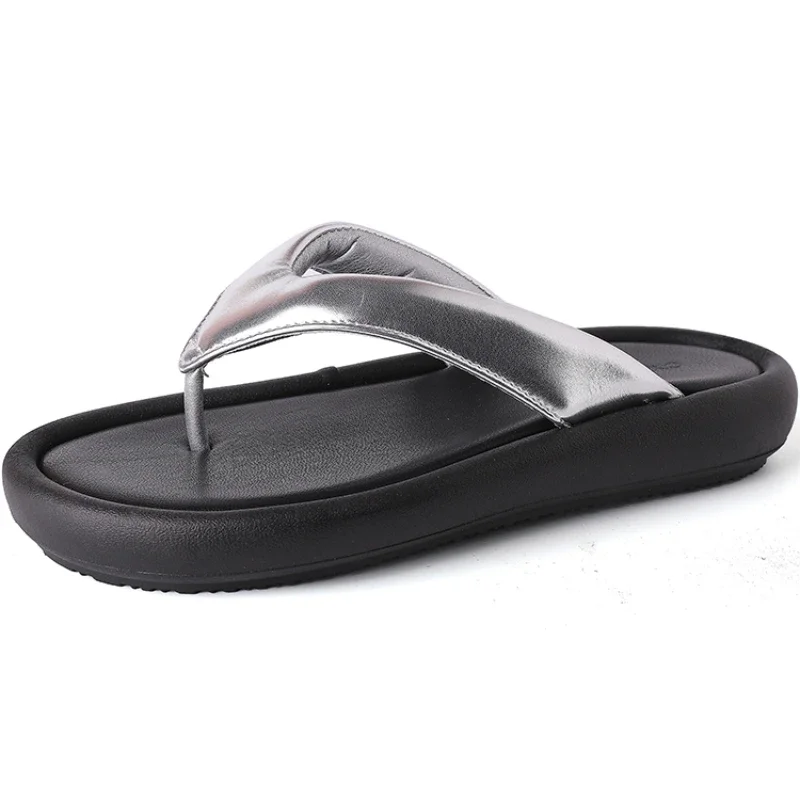 2024 Summers Women Slippers Fashion Clip Toe Soft Sole Slides Shoes Ladies Casual Outdoor Beach Flats Sandalias Flip Flop