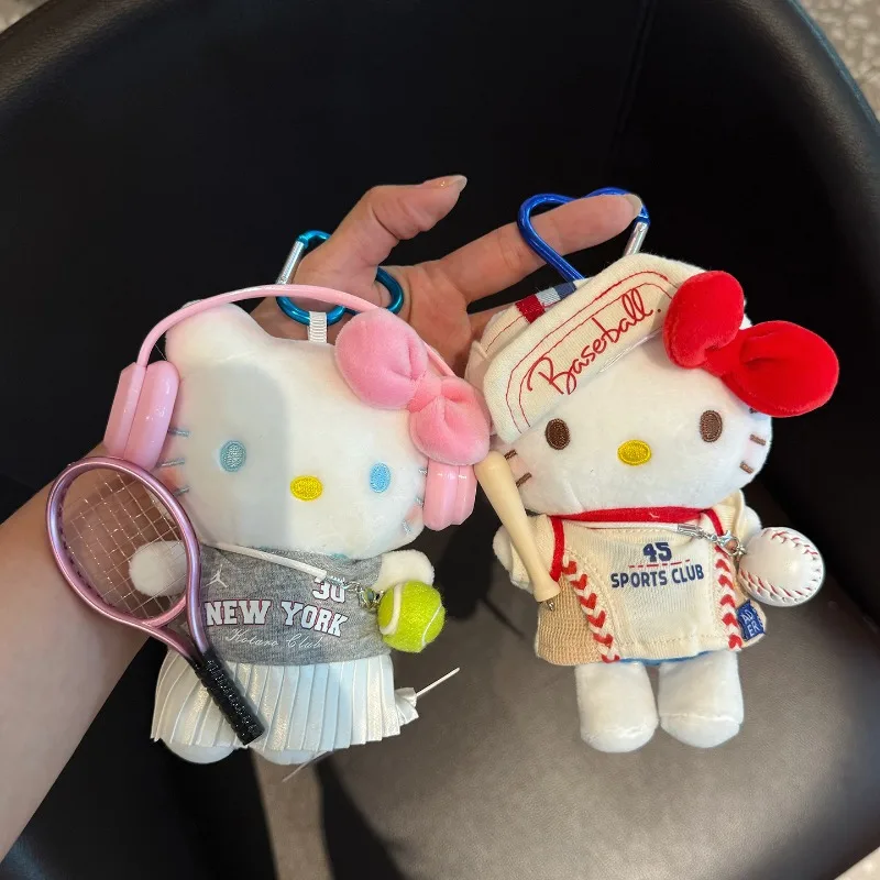 جديد Kawaii سانريو أنيمي هواية مرحبا كيتي عروسة كارتون المفاتيح زوجين على ظهره معلقة حلية هدية عيد ميلاد