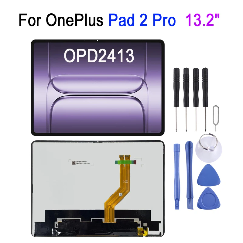 

13.2 inch IPS LCD Screen For OnePlus Pad 2 Pro OPD2413 2025 Tablet LCD Display Touch Screen Repair Replacement Part