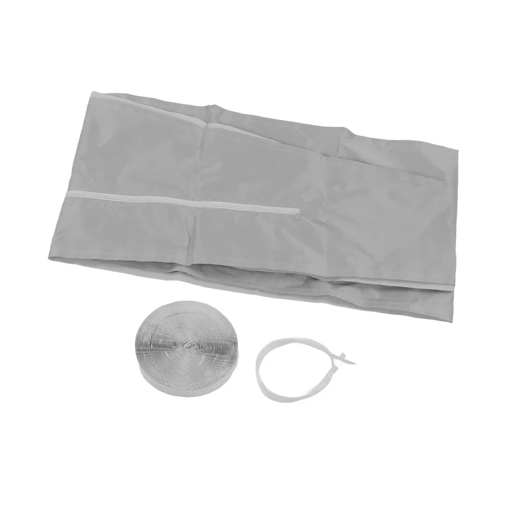 Portable Air Conditioner Sash Sealing Cloth Polyester 300cm x 400cm Grey Window Seal Kit Waterproof Easy Setup