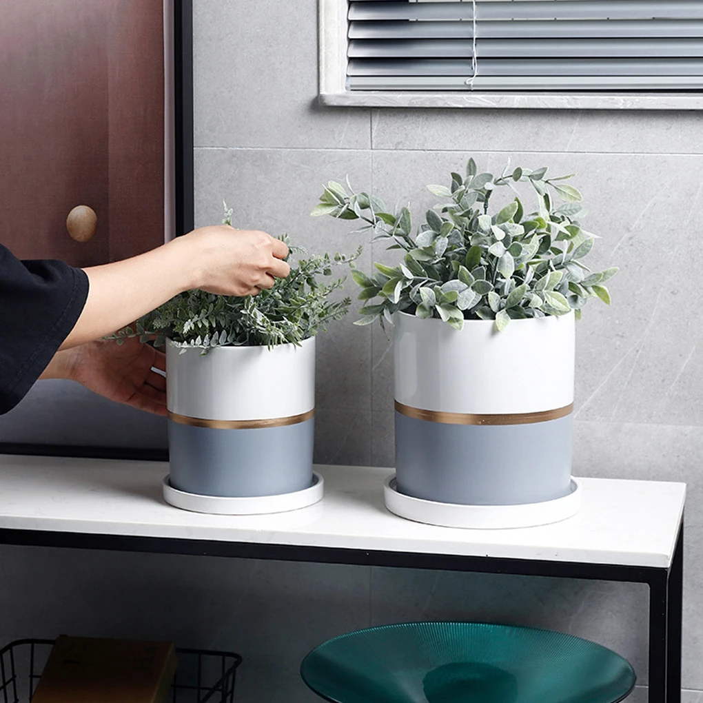 Ceramics Weather-resistant Flower Pots For Both Indoor And Outdoor Materials Ceramic Flower Pots red 14 14
