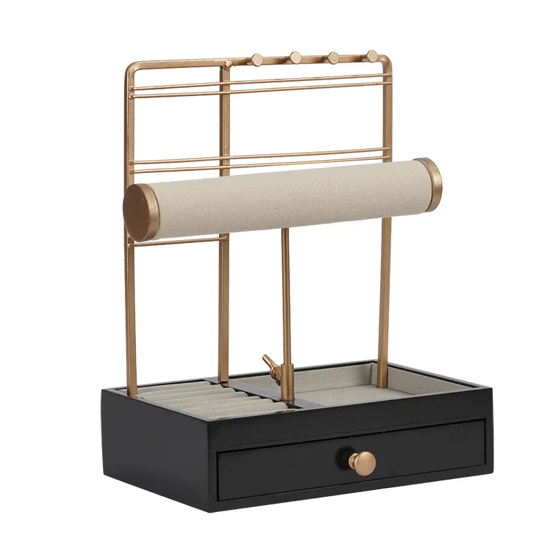 Multi-Functional Drawer Storage Rack Necklace Display Stand Necklace Bracelets Earring Chains Organizer Holder for Home