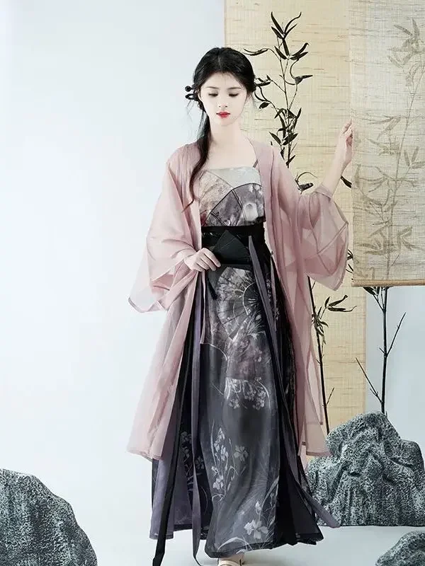 Chinese Hanfu Girl Song Dynasty Ancient Clothes New Chinese Traditional Hanfu Costume Party Cosplay Dress