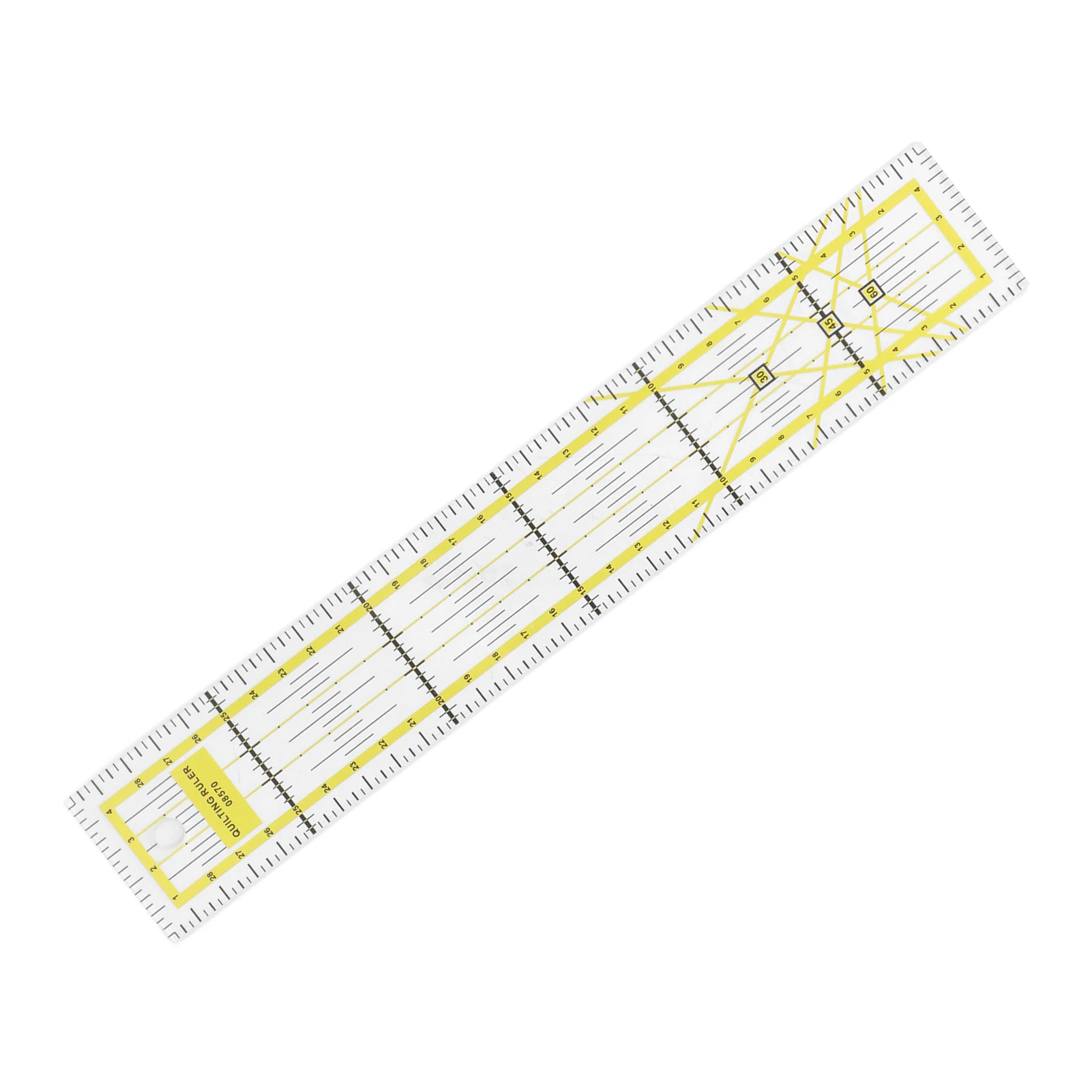 New Acrylic Quilting Ruler Yel - Embroidery Yellow recension och pris