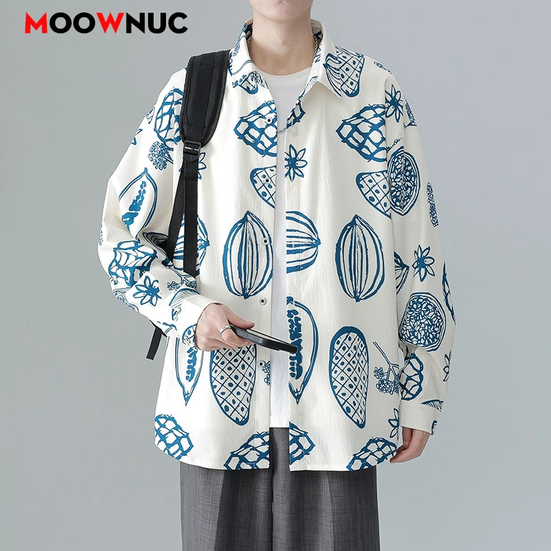 

Men's Long Sleeve Blouse Fashion Shirts Casual Streetwear Men Clothing Smart Streetdress New Spring Autumn Hombre Male Clothing