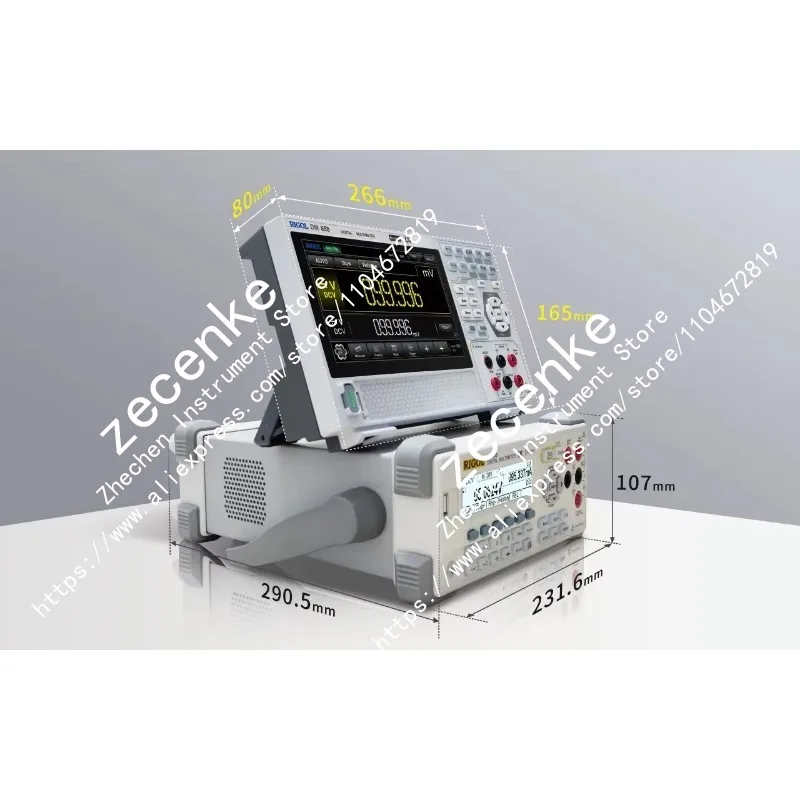 1PC New RIGOL DM858E 5.5-bit Resolution 125rdgs / 80rdgs Digital Desktop Multimeter 0.06% DCV Accuracy Storage of 500,000 Nice