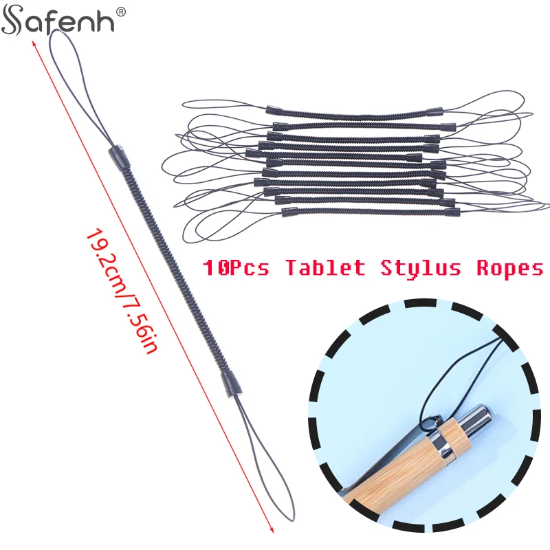 10pcs/pack Tablet Stylus Ropes -lost Stylus Lanyard Stretch Cord Convenient Touch Pen Ropes Pen Hanging Rope Lanyard Spring Rope