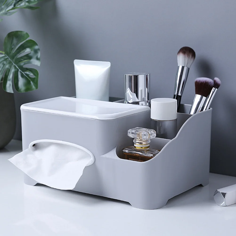 

Multifunction Tissue Storage Box Desktop Container Household Accessories Decorative Makeup Box Bathroom Supplies
