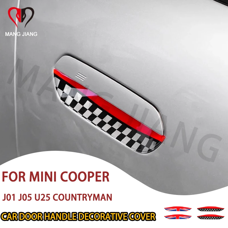 

Car Door Handle Cover Stickers For Mini Cooper J01 J05 U25 Door Bowl Handle Protective Sticker Exterior Trim Car Accessories