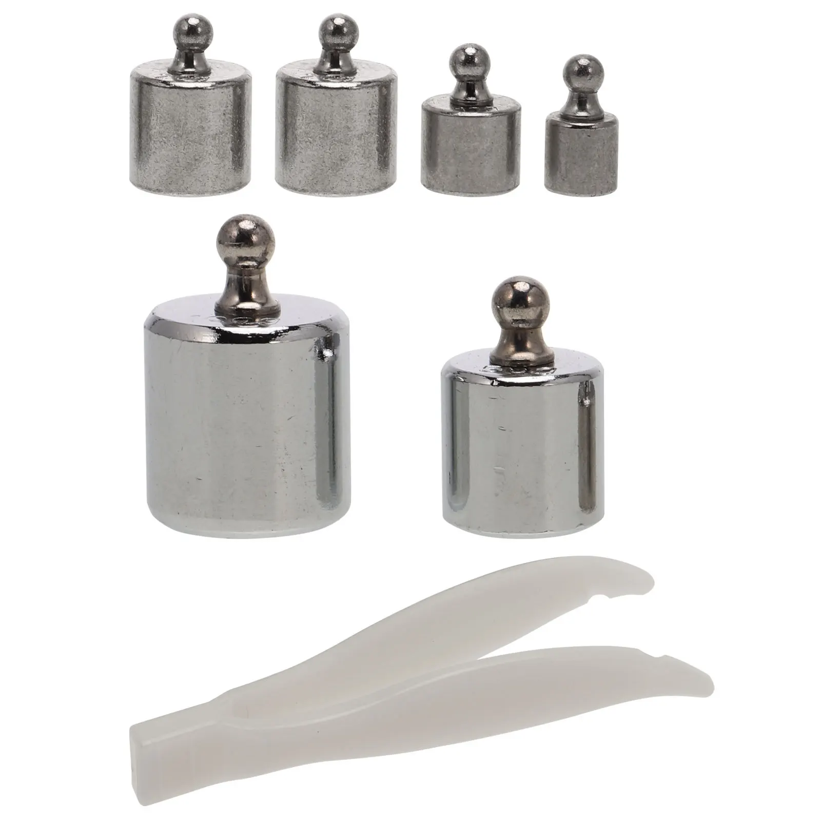 6 قطعة مجموعة أوزان معايرة الصلب أوزان مقياس الدقة للاستخدام التعليمي التجاري للمختبر معايرة التوازن