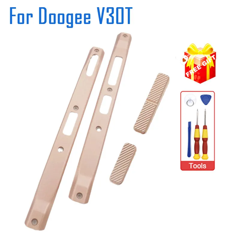 New Original DOOGEE V30T Housing Shell Middle Frame Left Right Decorative Parts Volume Custom Button For DOOGEE V30T Smart Phone