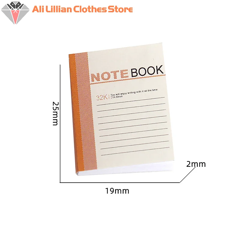 ⭐ CHAUD ❗   Mini carnet d'exercices pour maison de poupée 1/12, 4 pièces, modèle de maison de poupée, décoration d'étude, maison de poupées, accessoires de papeterie scolaire