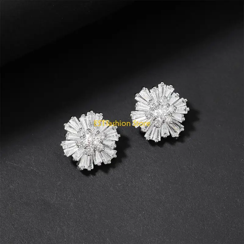 Y5GC 2 unids/set botones diamantes imitación flores Metal, botones cosidos para camisa, accesorios DIY, hechos