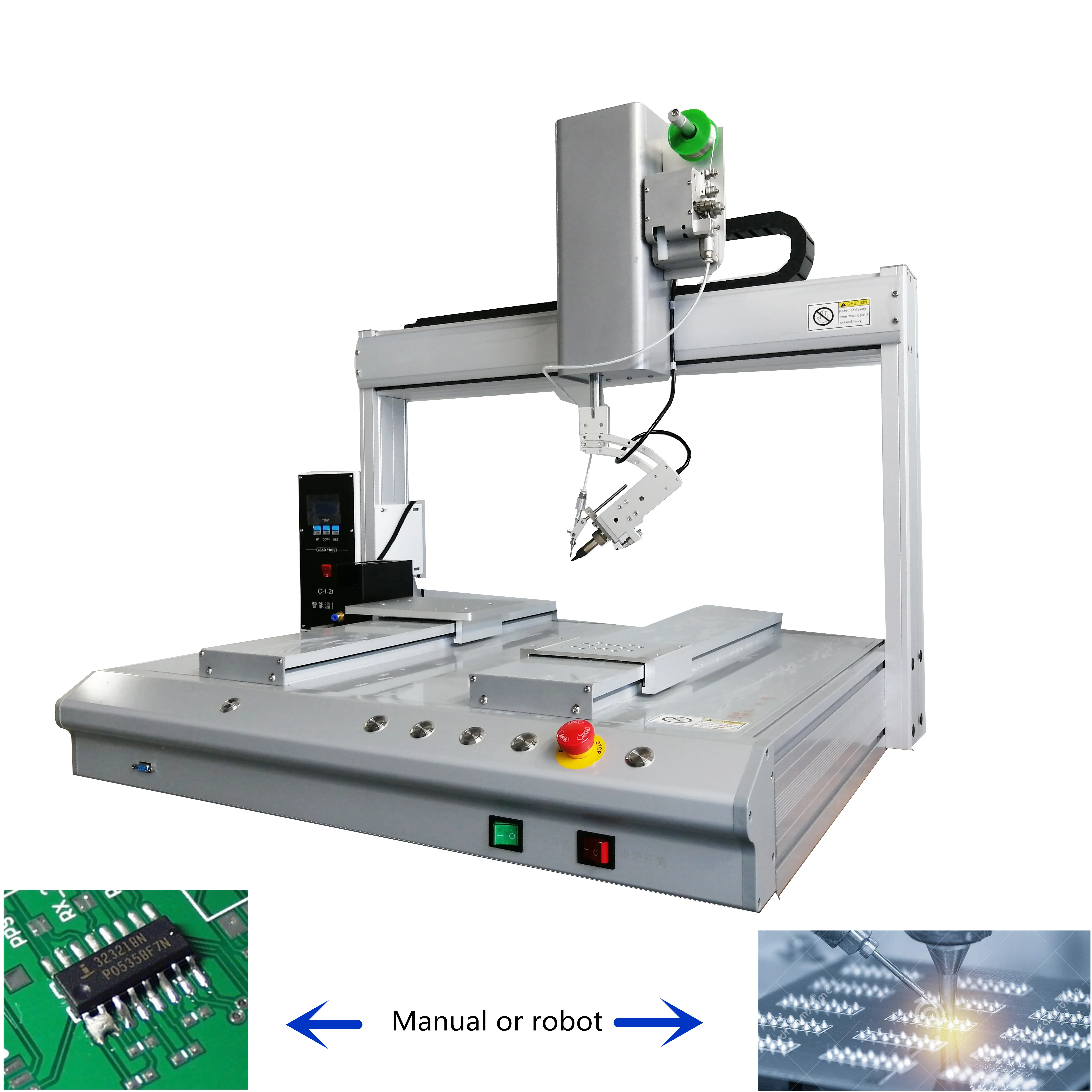 Desktop automatic 4 axis dip soldering robot PCB solder machines automatic soldering machine