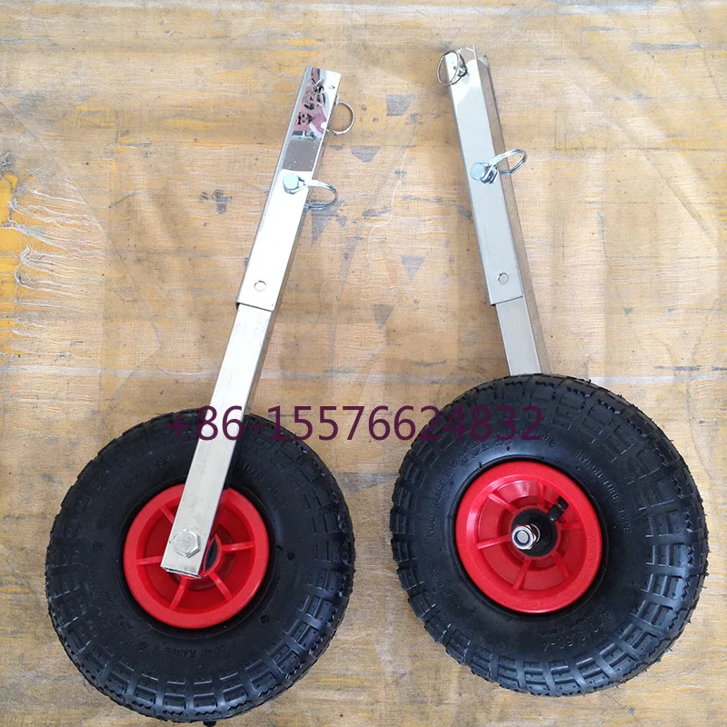 

Boat Launching Wheels Dolly Trailer Tires Towing Cart For Inflatable Aluminum Boats/Kayak/Rowing