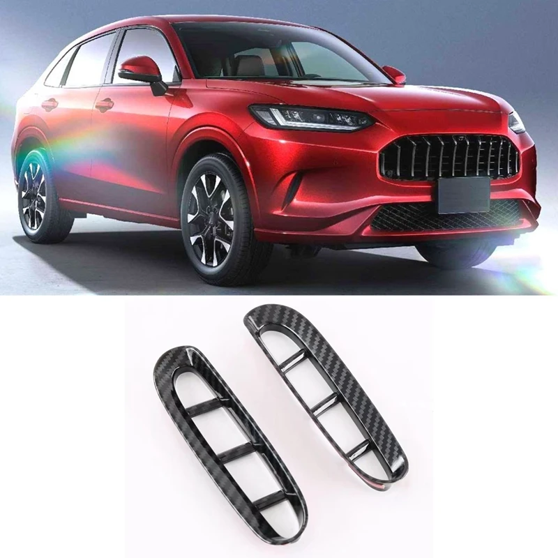 For 2022+ Honda ZRV ZR-V Carbon Fiber Car Front Fender Side Air Vent Cover Trim Car Styling