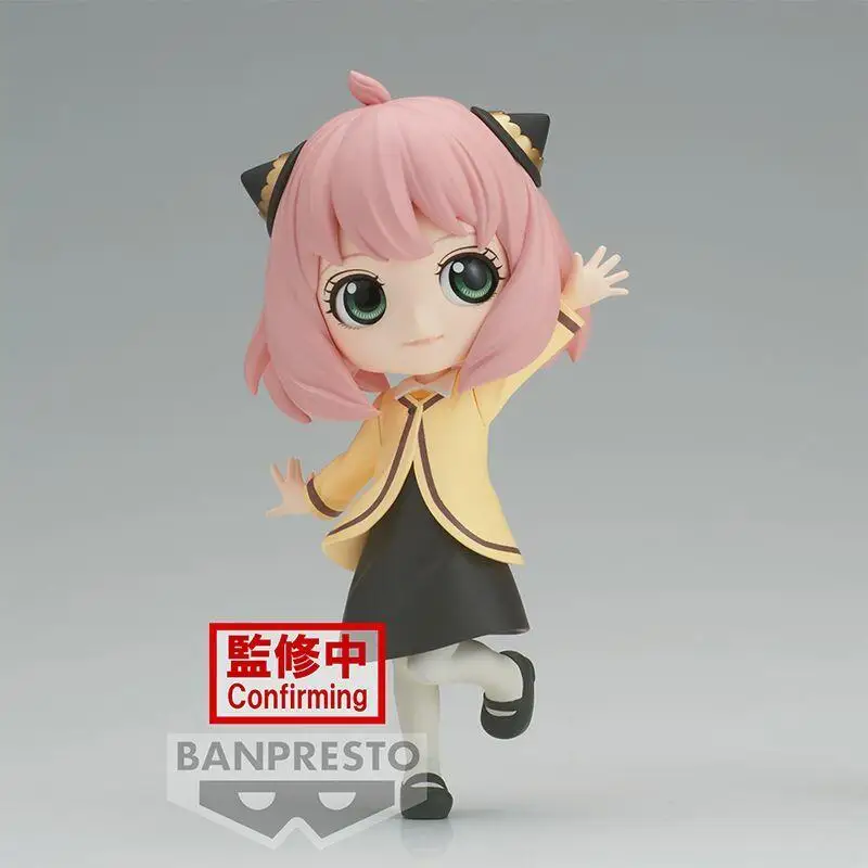 BANDAI-Figurines d'action Anime pour enfants, éventuelles Y × FAMILY Qposket, Anya Forger Go Out, Statue en PVC, Poupées modèles, Ornement à collectionner, Jouet, Cadeaux