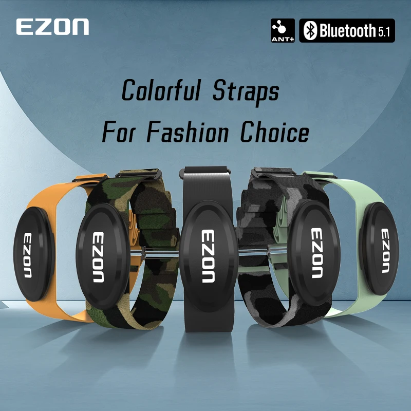 EZON C009Pro Heart Rate Monitor Chest Strap, ANT+, Bluetooth 5.1 Heart Rate Monitor, 3ATM Waterproof Heart Monitor