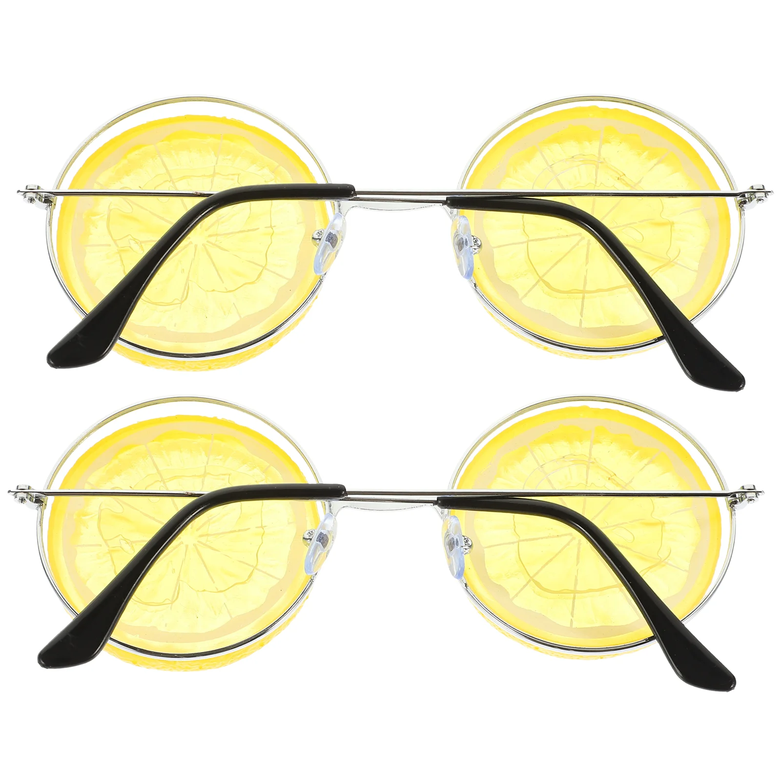 Heart Refraction Glasses Lemons Cosplay Party Eyeglasses Clothing Novelty Yellow Travel