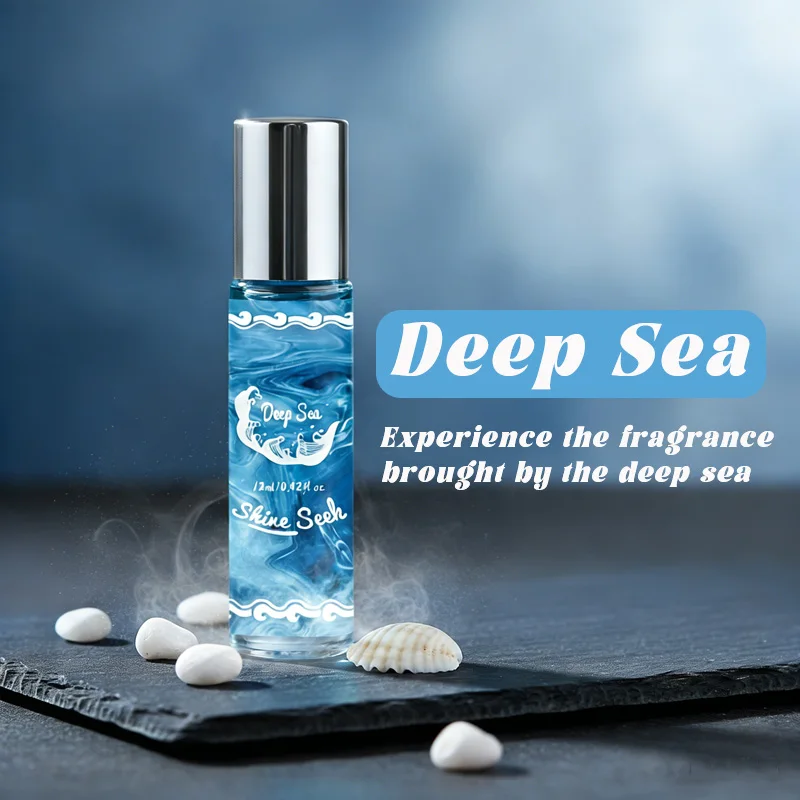 12ml Deep Sea Aromatherapy Essential Oil, Unique Appearance, Natural and Long-Lasting Fragrance, the Choice of Sea Enthusiasts, Experience the Essential Oil Scent of the Deep Sea, Increases the Sense of Luck, Suitable for Daily Use Suitable for Car Diffusers, Humidifiers, and Candle Making, Ideal as Gifts for Business Trips, Travel, or Birthday Parties.