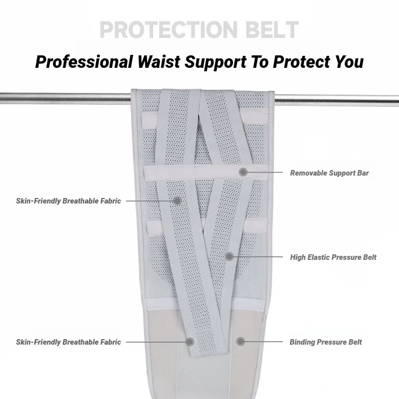 Universal Adjustable Back Braces Waist Belt Lower Pain Relief Breathable Anti-Skid Spine Lumbar Support Trimmer Fitness