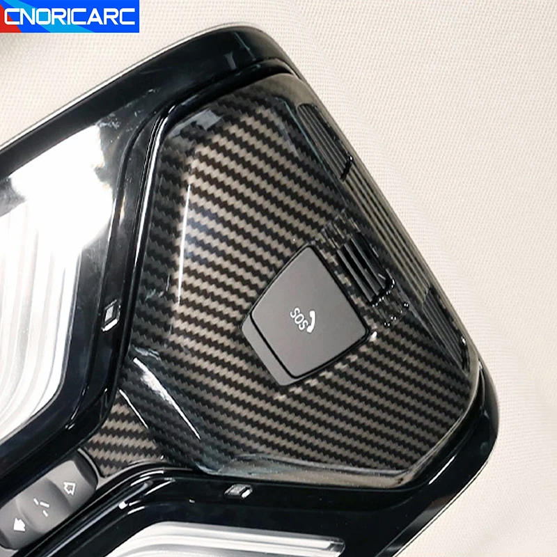 For BMW 3 Series G20 G28 2020-2022 Car Front Reading Light Panel Decorative Cover Trim Interior Accessories Carbon Color Sticker