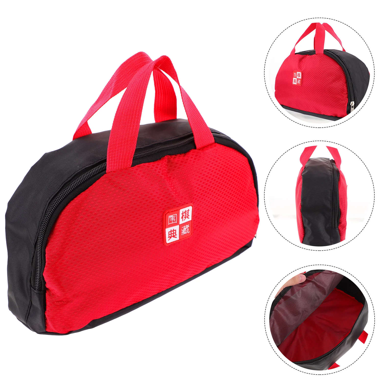 

Organizer Bags for Travel Chess Storage Chic Case Red Polyester Go Game Supplies