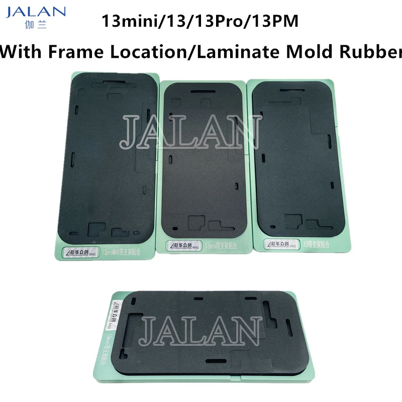 XHZC WIth Frame Glass OCA Location Mould For iphone 12 13 pro max LCD Laminate Mould Rubber Mat Position Alignment Repair