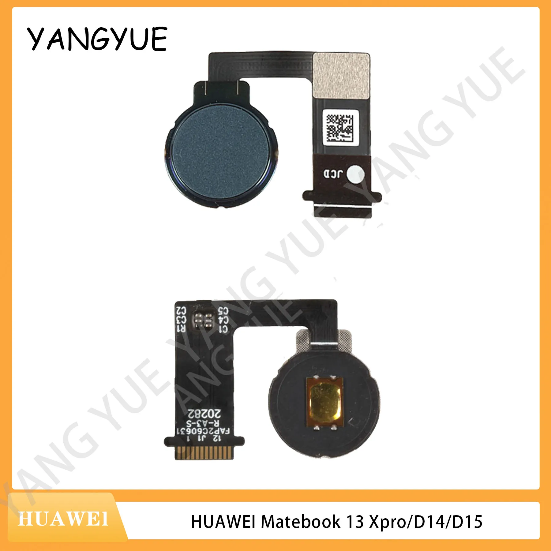 New Home Button FingerPrint Touch ID Sensor For Huawei Matebook 13/X14/X15/D14/D15/D16/X Power Button Flex Cable Ribbon