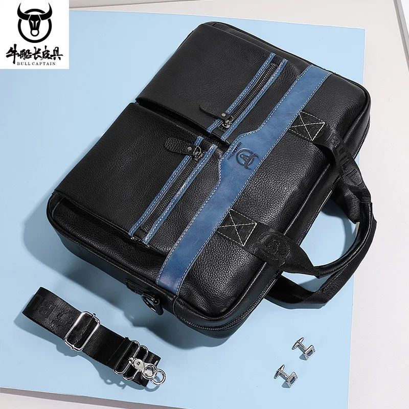 Valigetta Borse a tracolla a tracolla Borsa per laptop da 16 pollici in vera pelle da uomo Valigetta da uomo per ufficio Borsa da lavoro