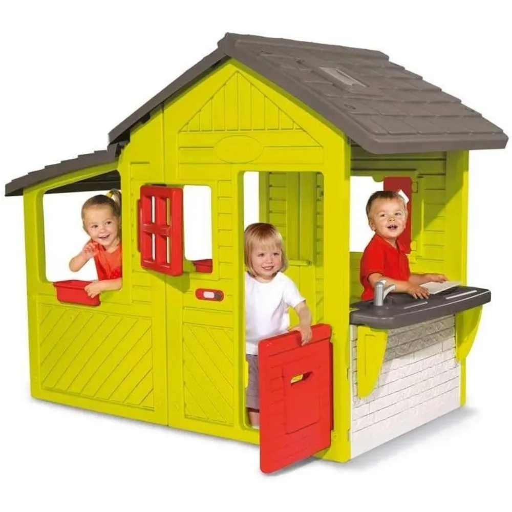 Playhouse garden house for kids, outdoor playground  bounce house,  playhouses accessories outdoor