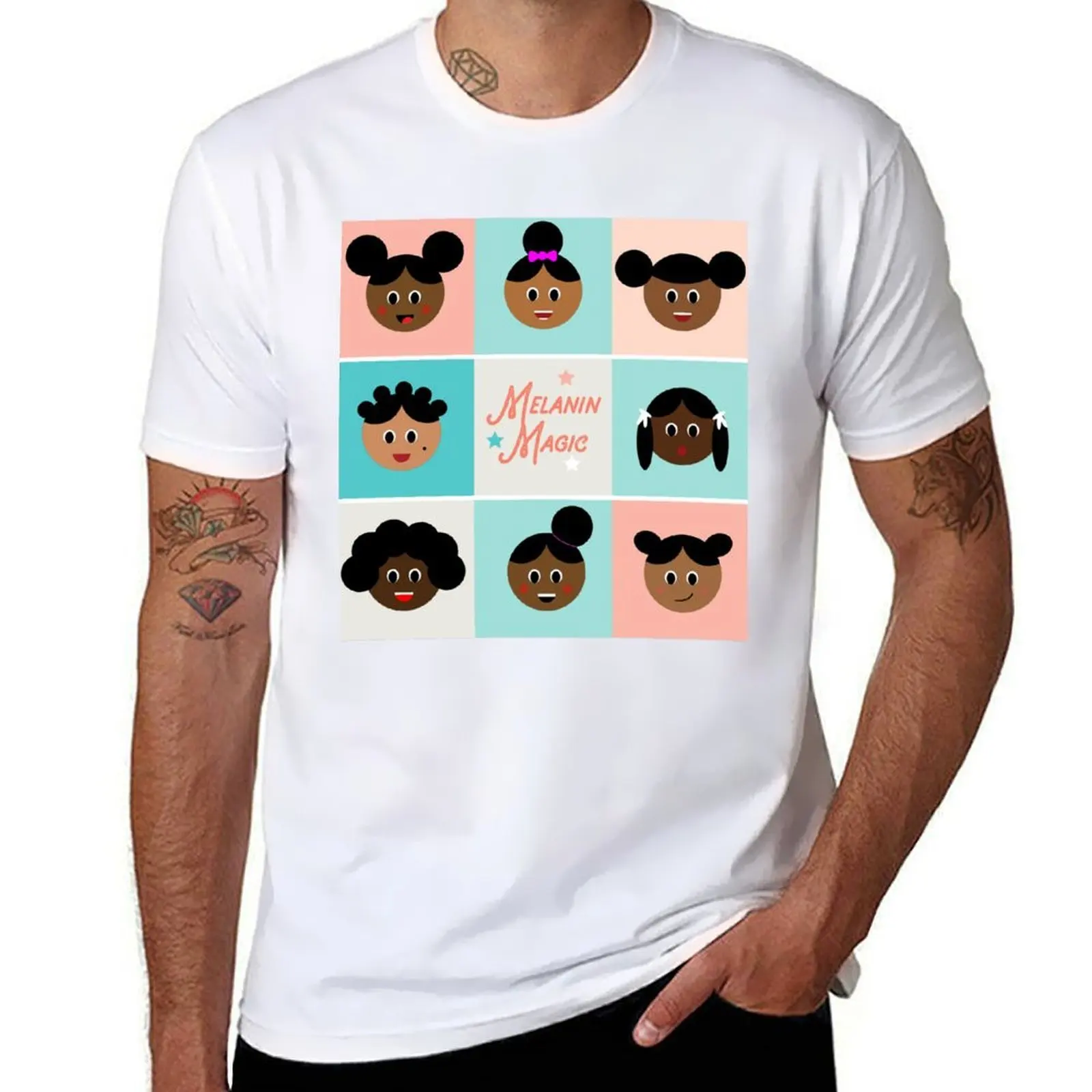

Melanin Magic Afro Puff Black Girls Kids T-Shirt g man t shirts for men man t shirts for men T-Shirt