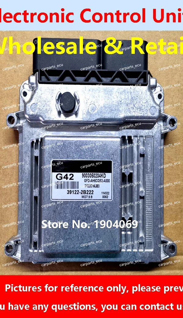 39110-26BG5 BG5 لشركة هيونداي إلنترا سيراتو أكسنت Fcrte 39122-2B222 G42 بيكانتو لوحة كمبيوتر محرك السيارة/ECU/MG7.9.8