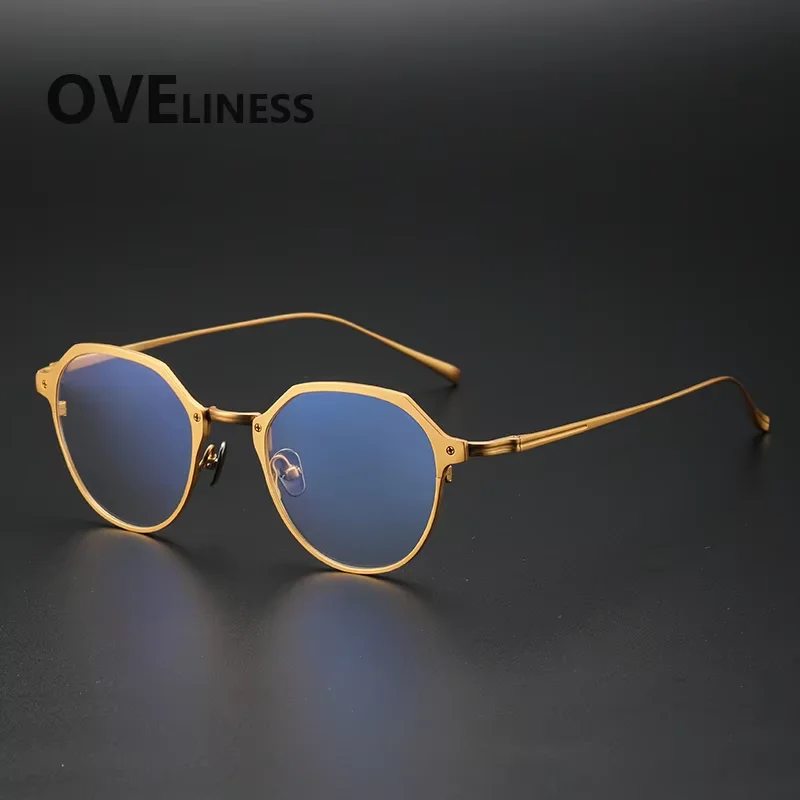 

Pure Titanium Glasses Frame for Men New Brand Design Eyeglasses frames Women Vintage High Quality Ultralight Eyewear spectacles
