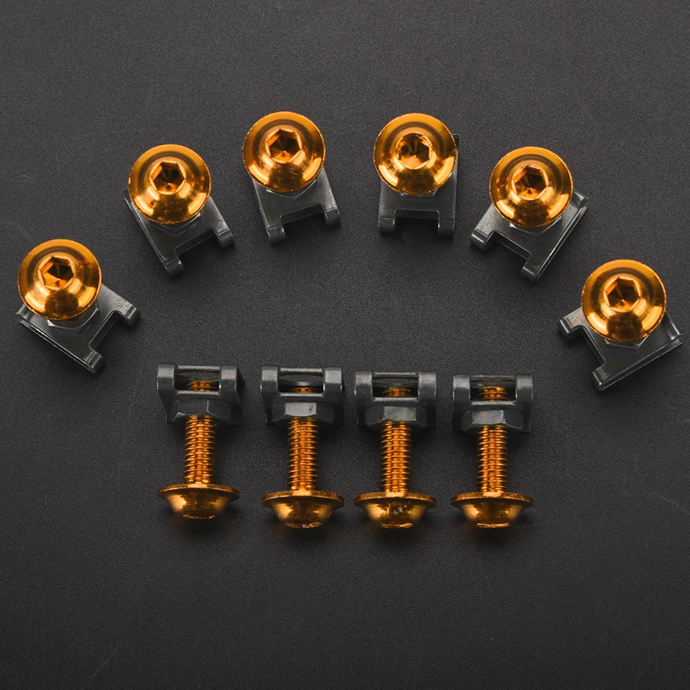 For SCRAMBLER 400 800 1100 SPECIAL TRIBUTE SPORT DARK PRO 6MM Fairing Body Work Bolt Kit Screw Spire Speed Fastener Clip Nut