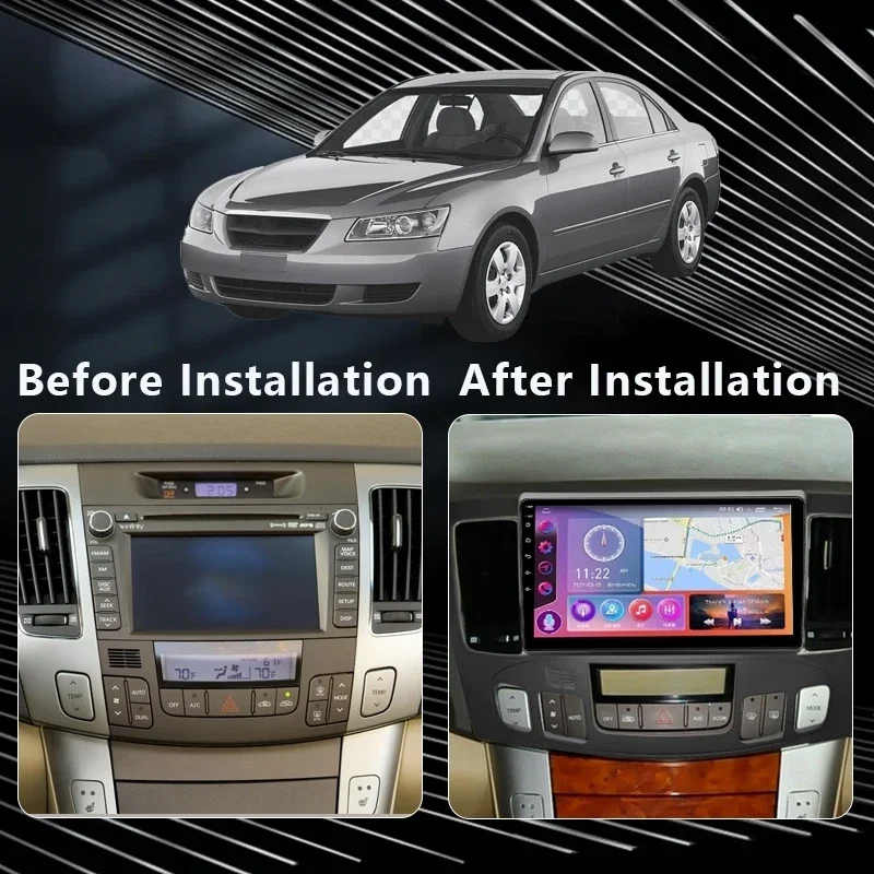MAMSM Android 12 Car Radio For Hyundai Sonata NF 2008-2010 Video Multimedia Bluetooth Player Navigation GPS Carplay Autoradio