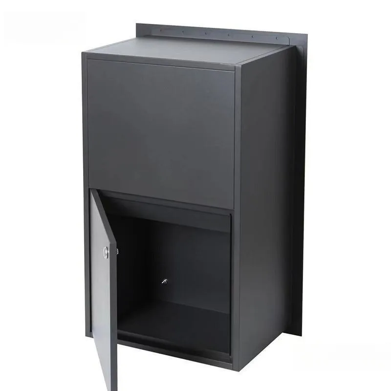Smart house wall built-in metal letter mailbox package express delivery box mail box
