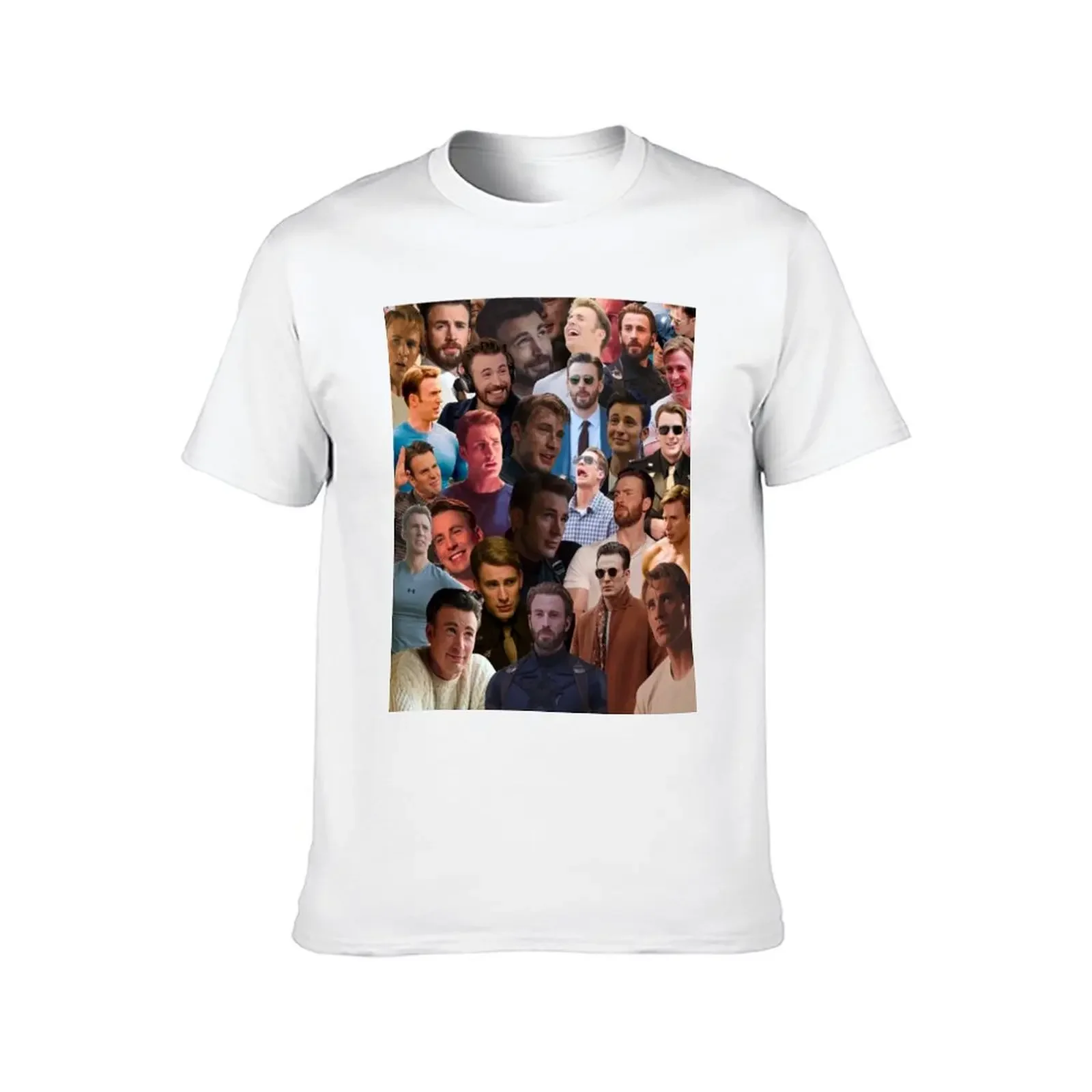 Chris Evans Photo Collage 2 T-Shirt tops essential t shirt shirts graphic tee vintage graphic tee mens graphic t-shirts funny