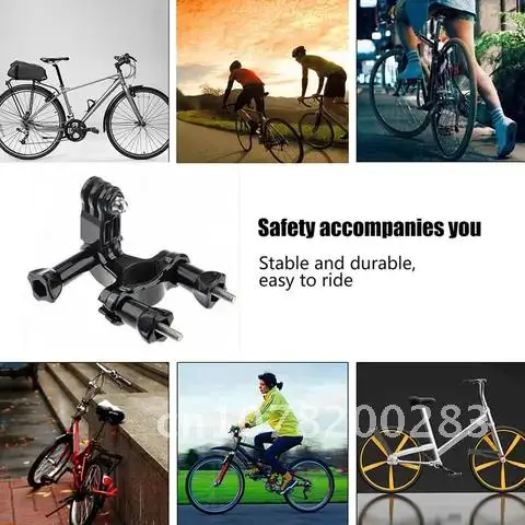 

Bicycle Mount Holder Pole Seatpost Handlebar Clamp For GoPro Hero 10 9 8 7 Black Yi 4k Sjcam Sj8 Eken Go Pro Accessory