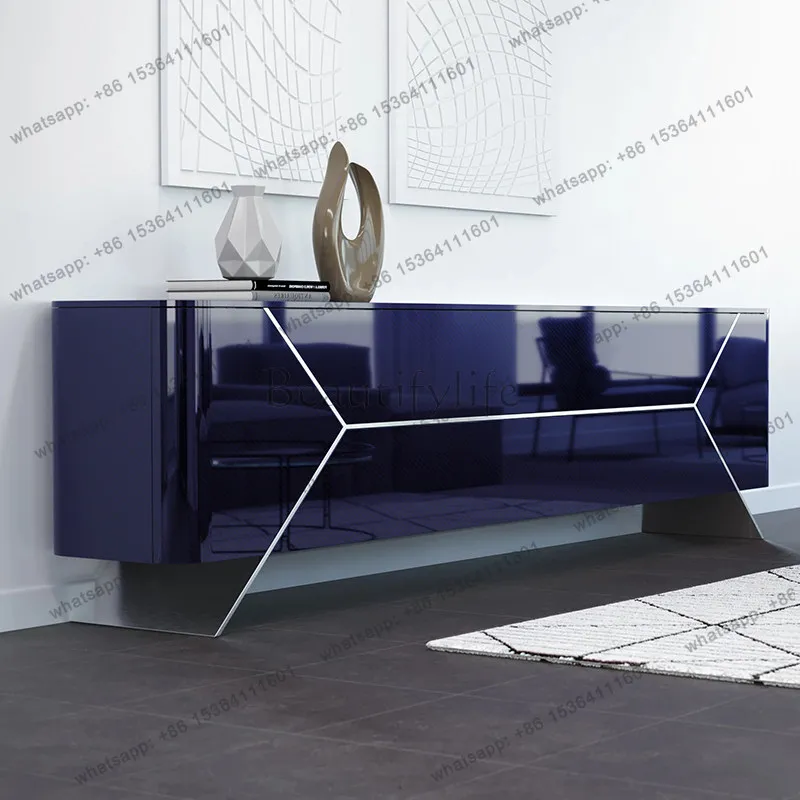 

Italian light luxury TV cabinet, modern creative light luxury paint TV cabinet