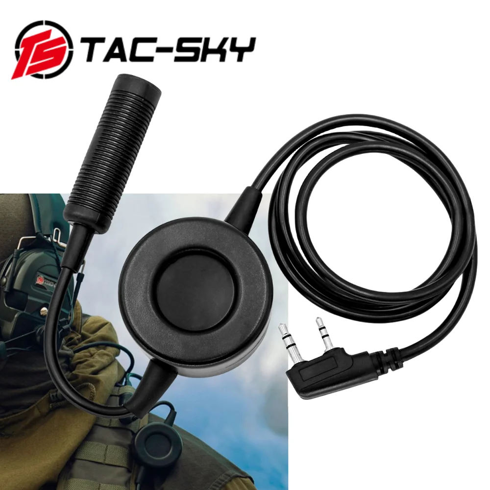 

Аксессуары для тактической гарнитуры TS TAC-SKY TCI PTT, адаптер для рации Kenwood ICOM Motorola MILAND Yaesu