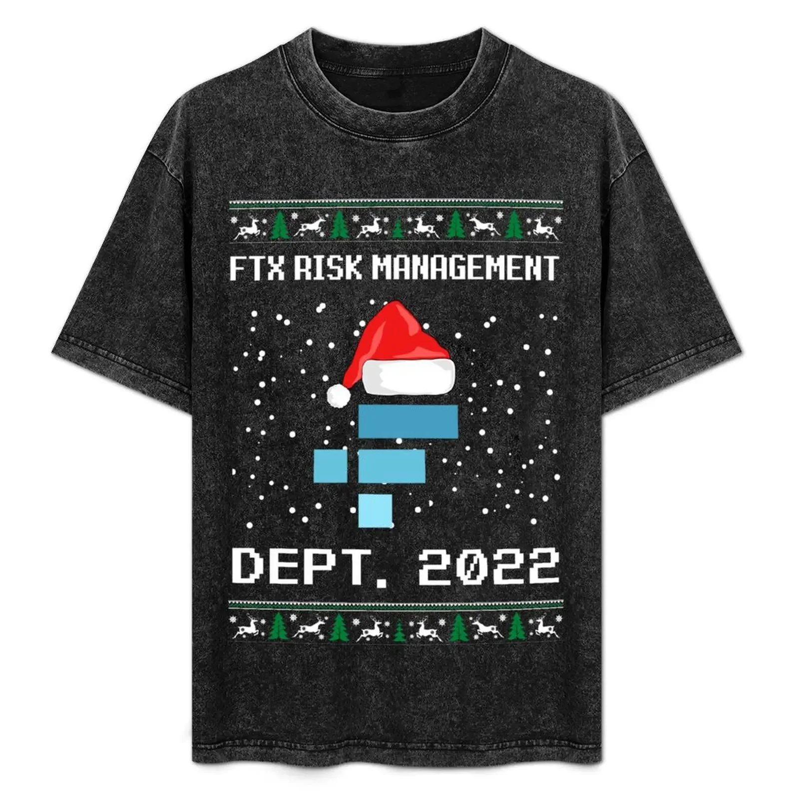 

Футболка Ftx Risk Management Department 2022 Christmas Ugly Sweater, базовая однотонная футболка на все сезоны