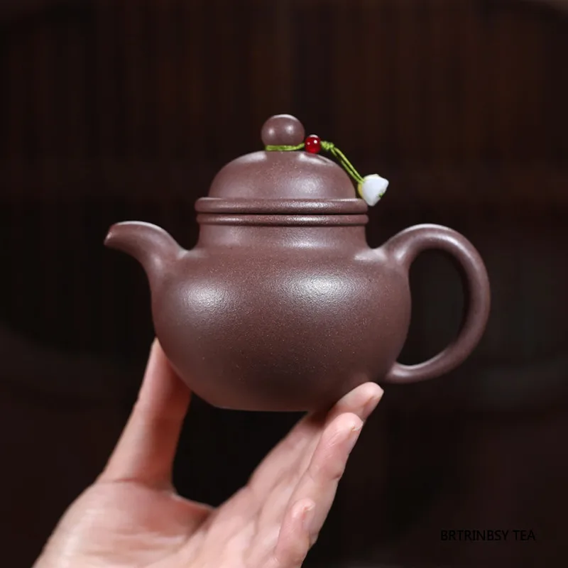 

Tradition Yixing Purple Clay Tea Pot Household Handmade Teapots Chinese Zisha Tea Set Beauty Tea Infuser Kettle Teaware 210ml