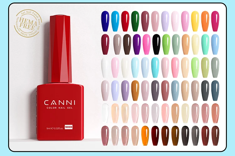 CANNI 10g No-Wipe 5-in-1 Plaster Gel HEMA TPO FREI Nail Art Funktionsgel Weiß Schwarz Nagellack Reliefmuster DIY Maniküre – Detail 1